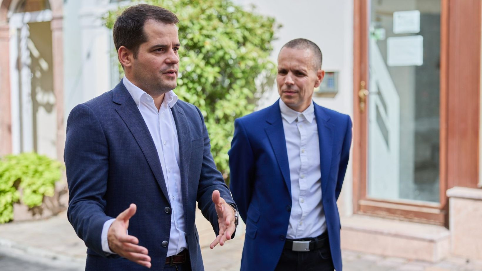 Kósa Roland alpolgármester és Nagy Csaba ügyvezető